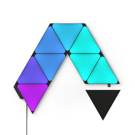 Nanoleaf Limited Edition Ultra Black Triangles 型格黑色限量版三角形智能燈板入門套裝 (9塊)