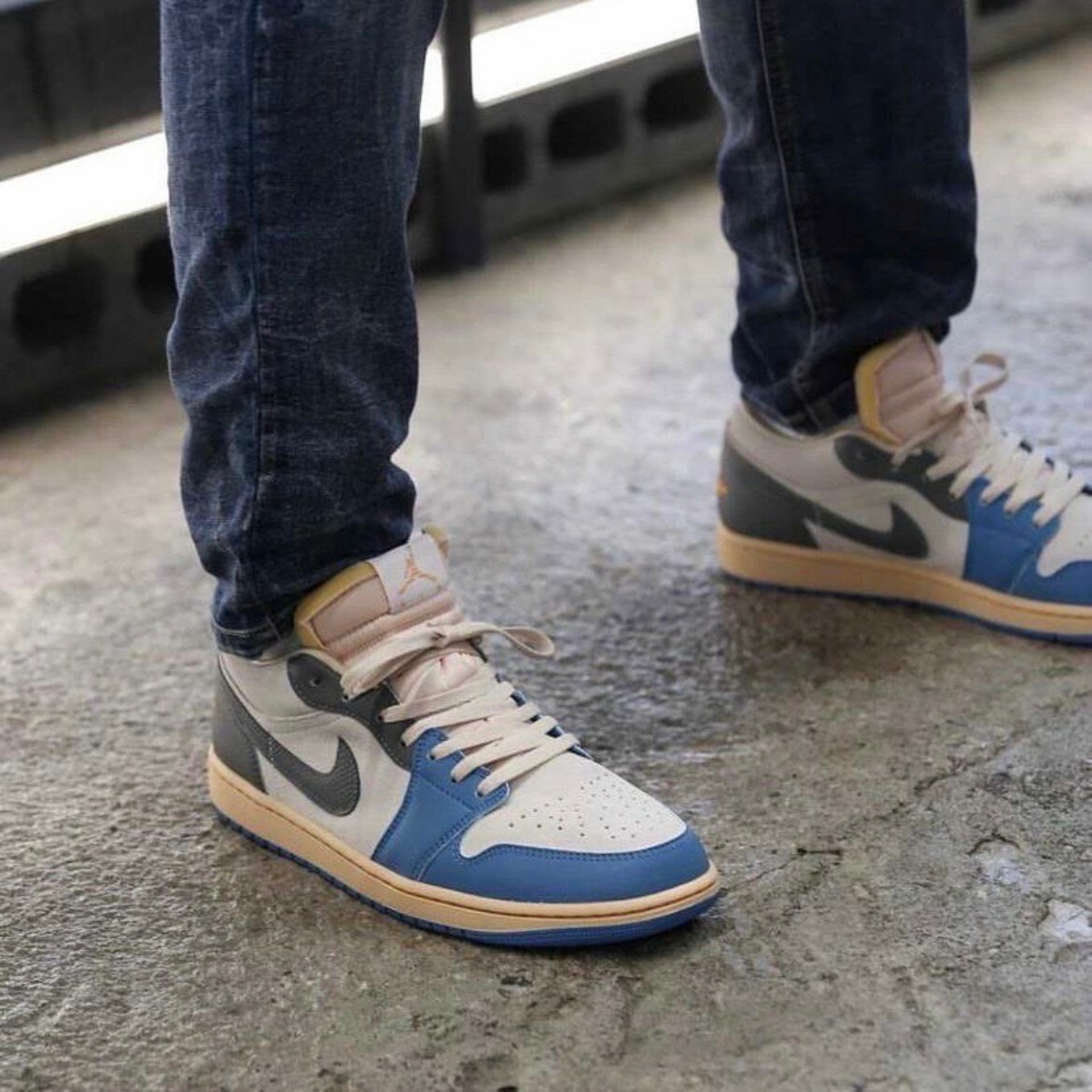 Nike Air Jordan 1 Low Tokyo 96 東京限定 藍灰 北卡藍 奶油底 男鞋