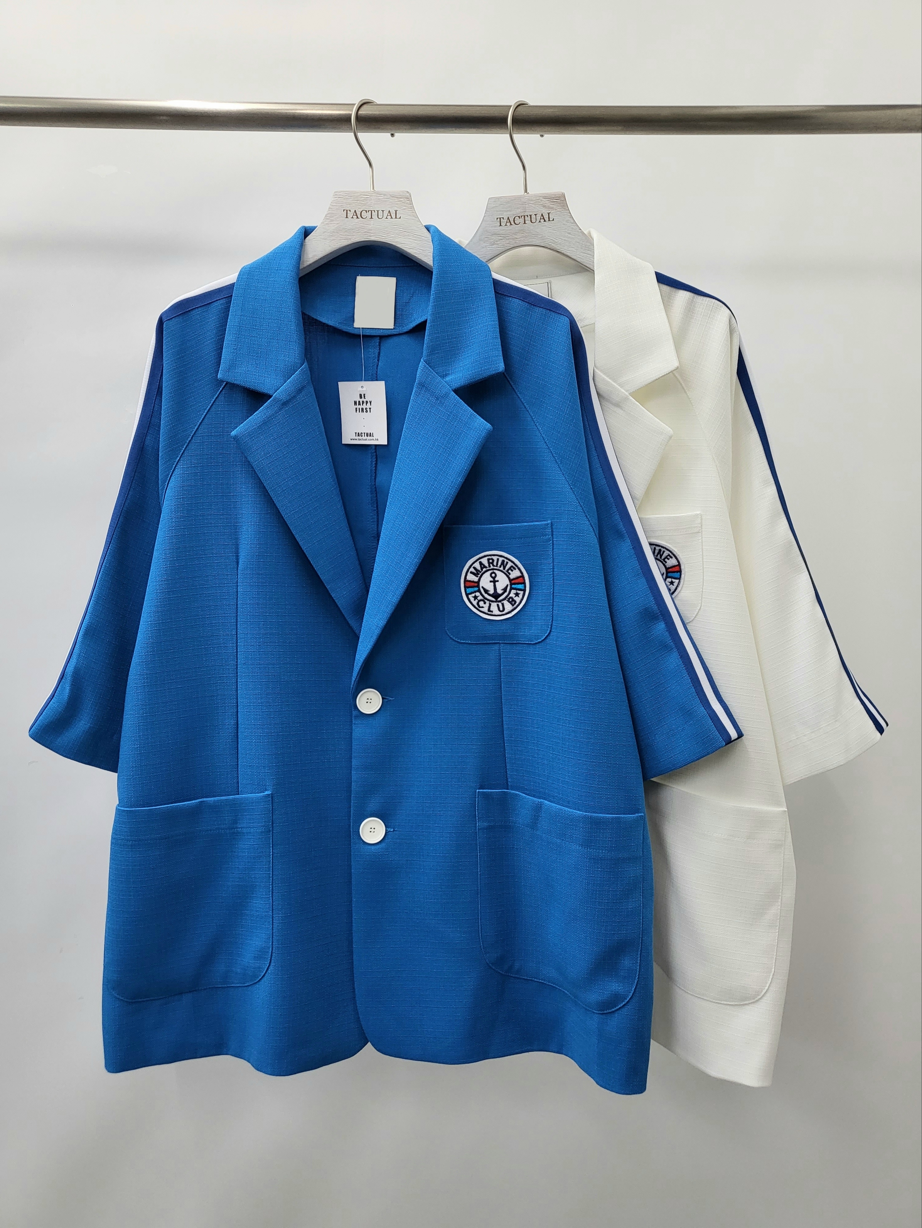 襟章短袖西裝褸 JK2383