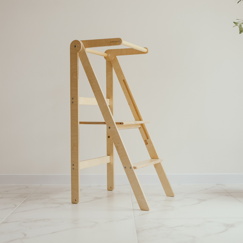 原木色 | LELEKA樂樂咖 輕薄款兒童學習梯