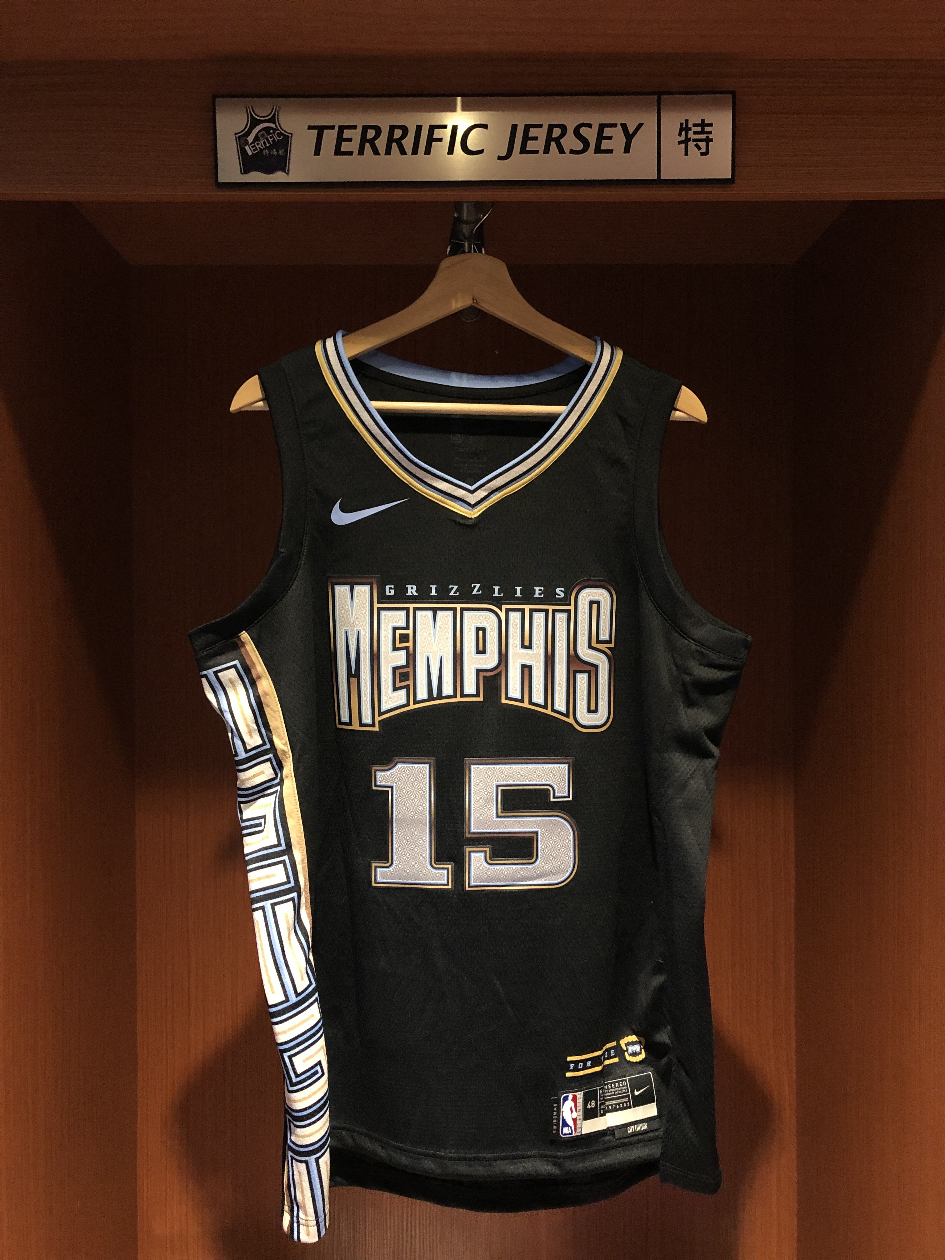 NBA球衣 Vince Carter 曼菲斯灰熊城市 City Nike Swingman 球迷版 熱轉印 全新