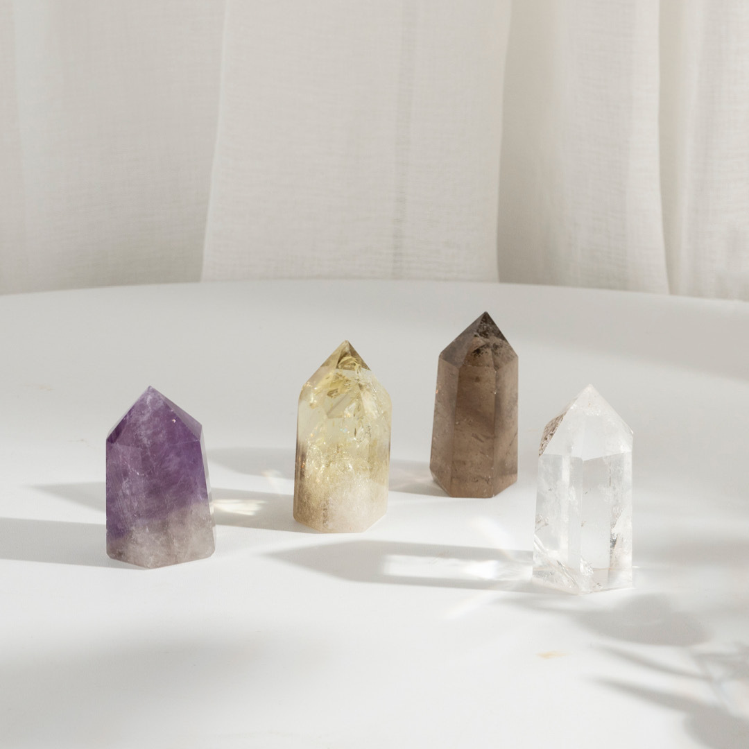 【礦藏】水晶原礦擺件-六稜柱-四種水晶可選