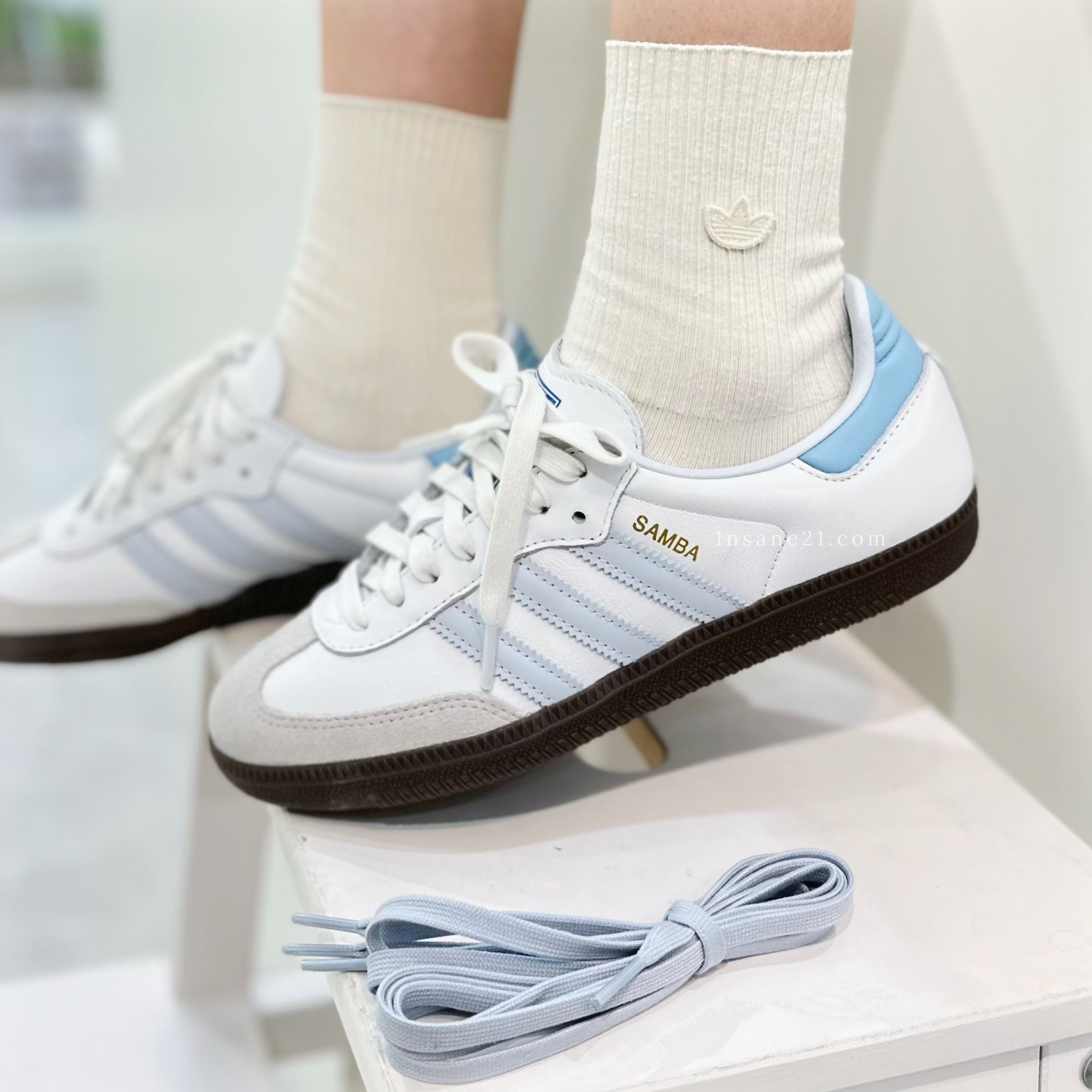 ADIDAS SAMBA OG 寶寶藍天藍ID2055