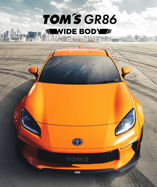 TOM'S wide over fender kit toyota gr86 zn8 2022-
