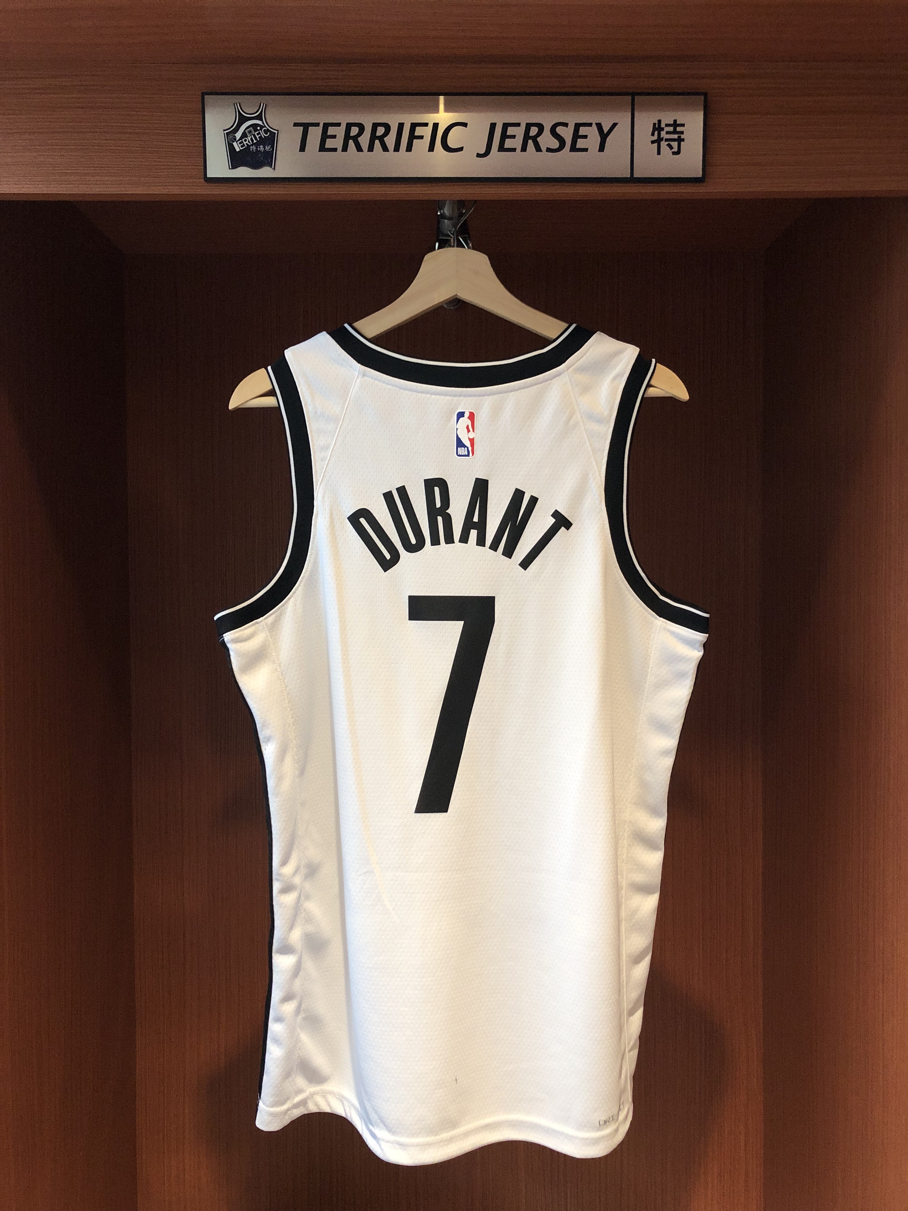 NBA球衣 Kevin Durant 布魯克林籃網白 Association Nike Swingman 球迷版 熱轉印 全新