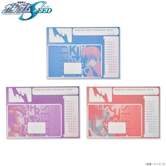 Pbandai 預訂2023/10月 機動戦士ガンダムSEED トライカラーアイテム アクリルスタンドカレンダー 月曆