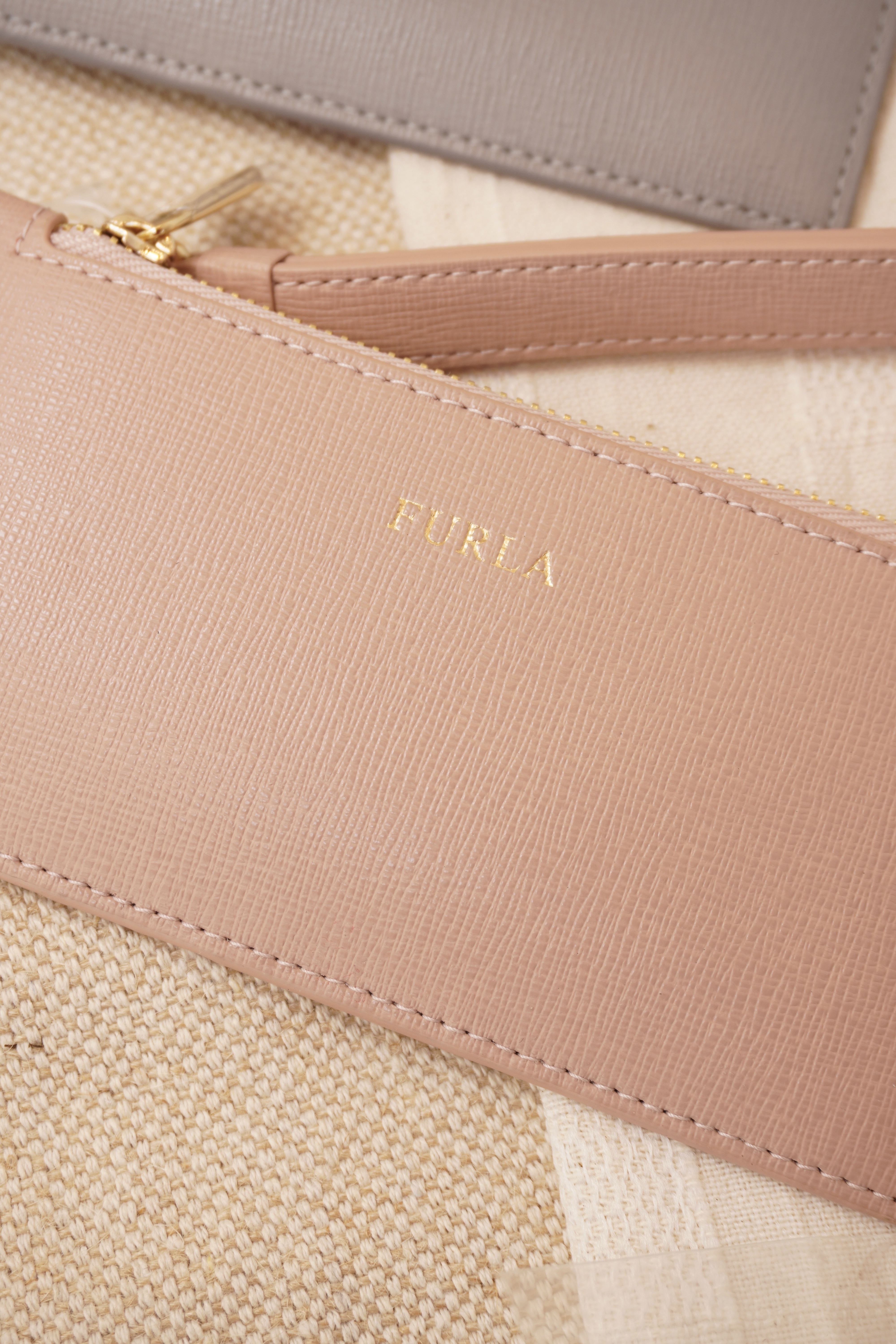 Furla Print Logo Classic Slim Wristlet,
