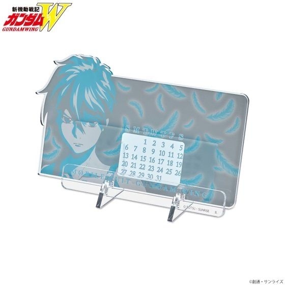 Pbandai 預訂2023/10月 新機動戦記ガンダムW トライカラーアイテム アクリルスタンドカレンダー 月曆立牌