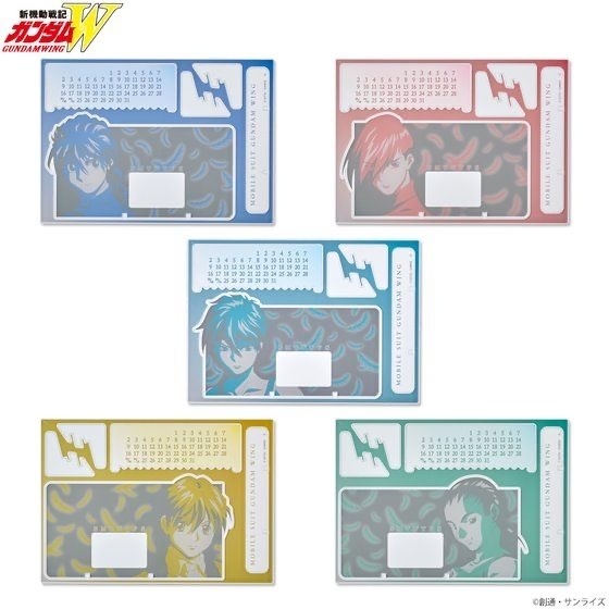 Pbandai 預訂2023/10月 新機動戦記ガンダムW トライカラーアイテム アクリルスタンドカレンダー 月曆立牌