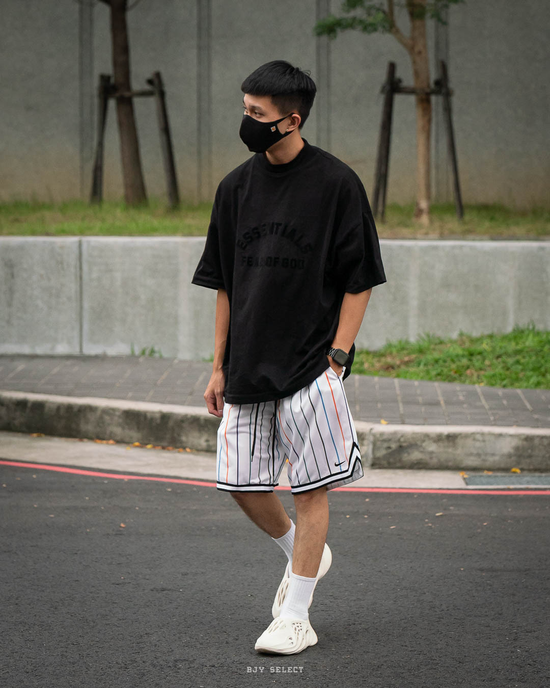 #現貨 NIKE DRI FIT 排汗 口袋拉鍊 籃球褲 運動短褲 DX0254-100 白