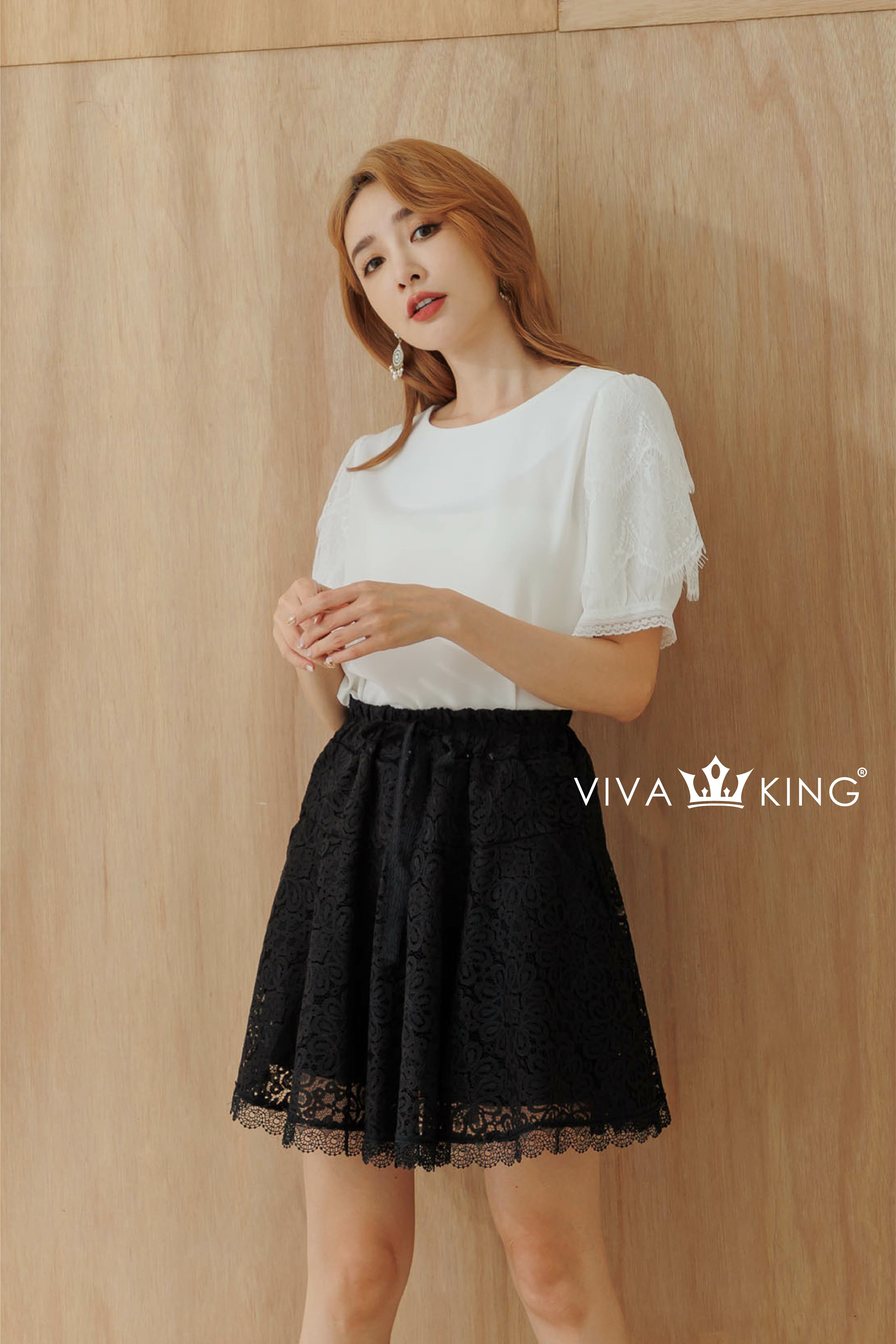Korea Online] 蕾絲褲裙A278