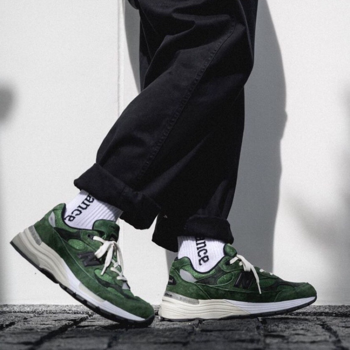 New Balance 992 x JJJJound Green 聯名 草綠 復古運動慢跑鞋 綠色 M992JJ