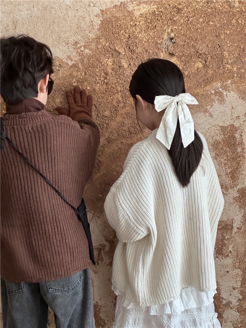 森系穿搭慵懶針織外套