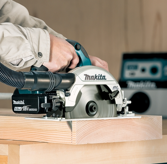 "MAKITA"牧田牌 充電式電圓鋸 165mm(藍牙連動)(右鋸片)(鋰18V)