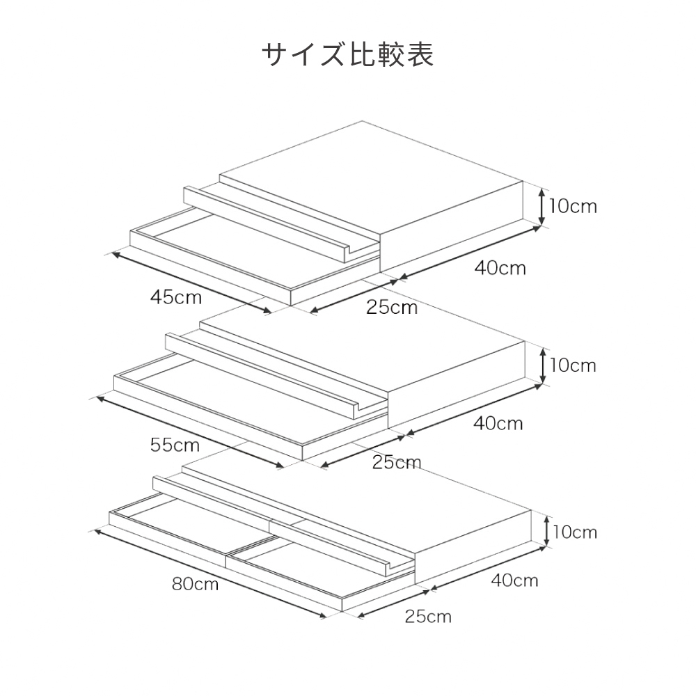 《adachi》日本製廚房電器多功能收納雙層抽屜式工作台