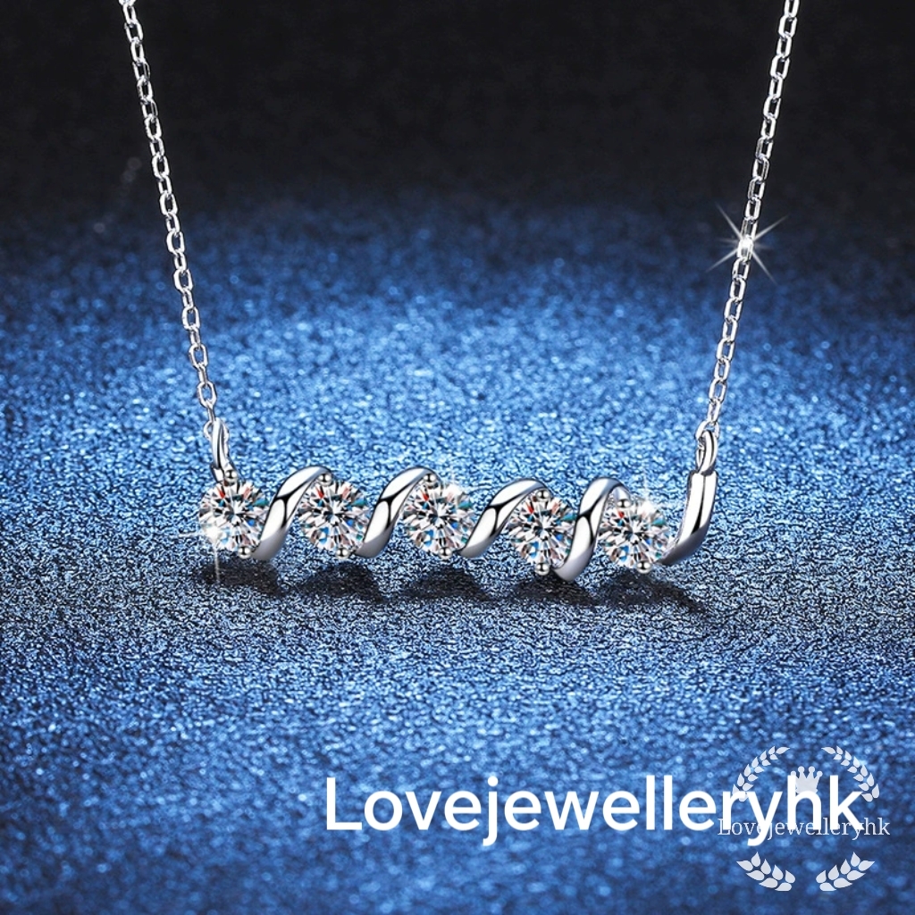 輕奢冷淡風莫桑鑽頸鏈N1. 5C019