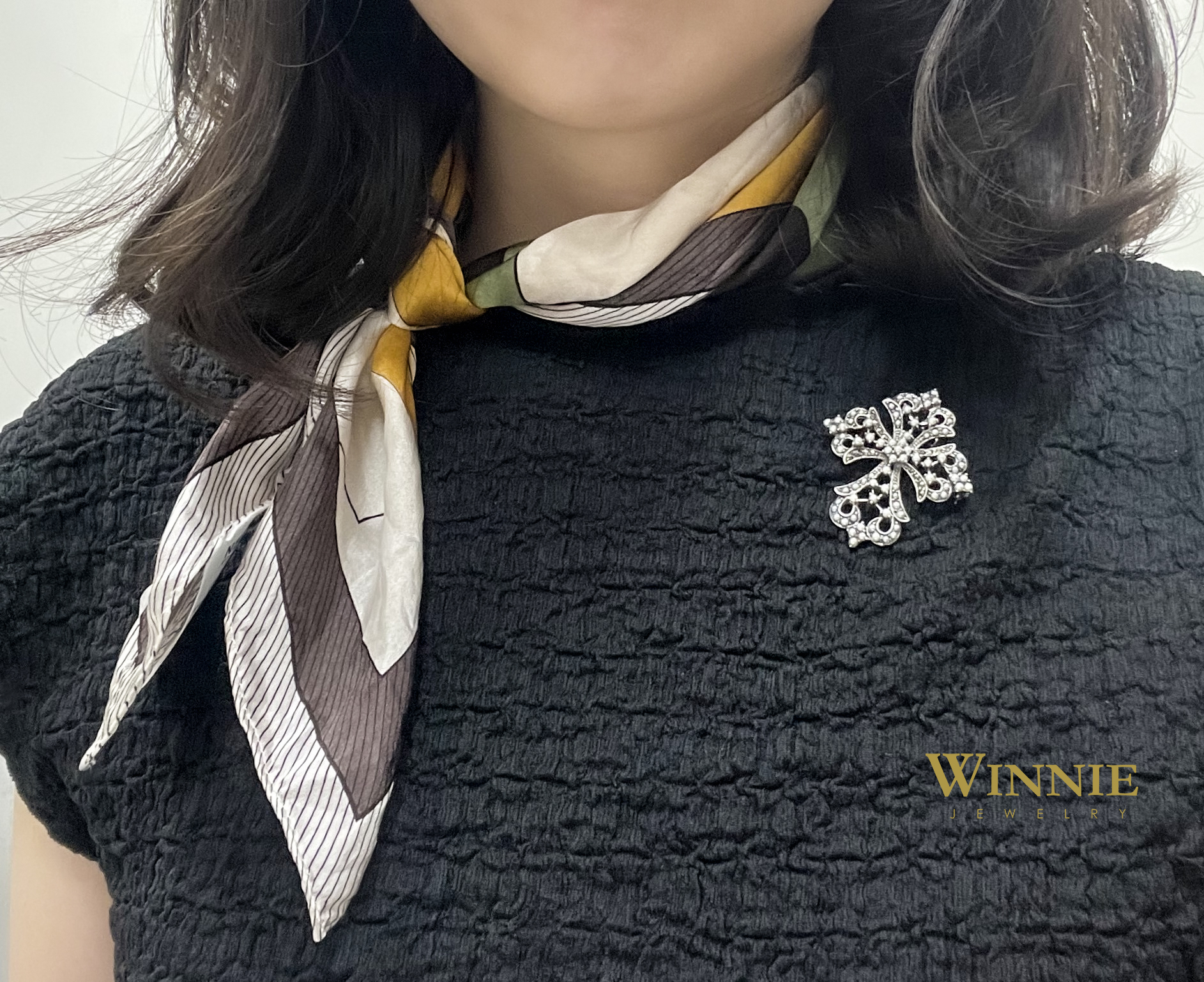 十字架米珠胸墜