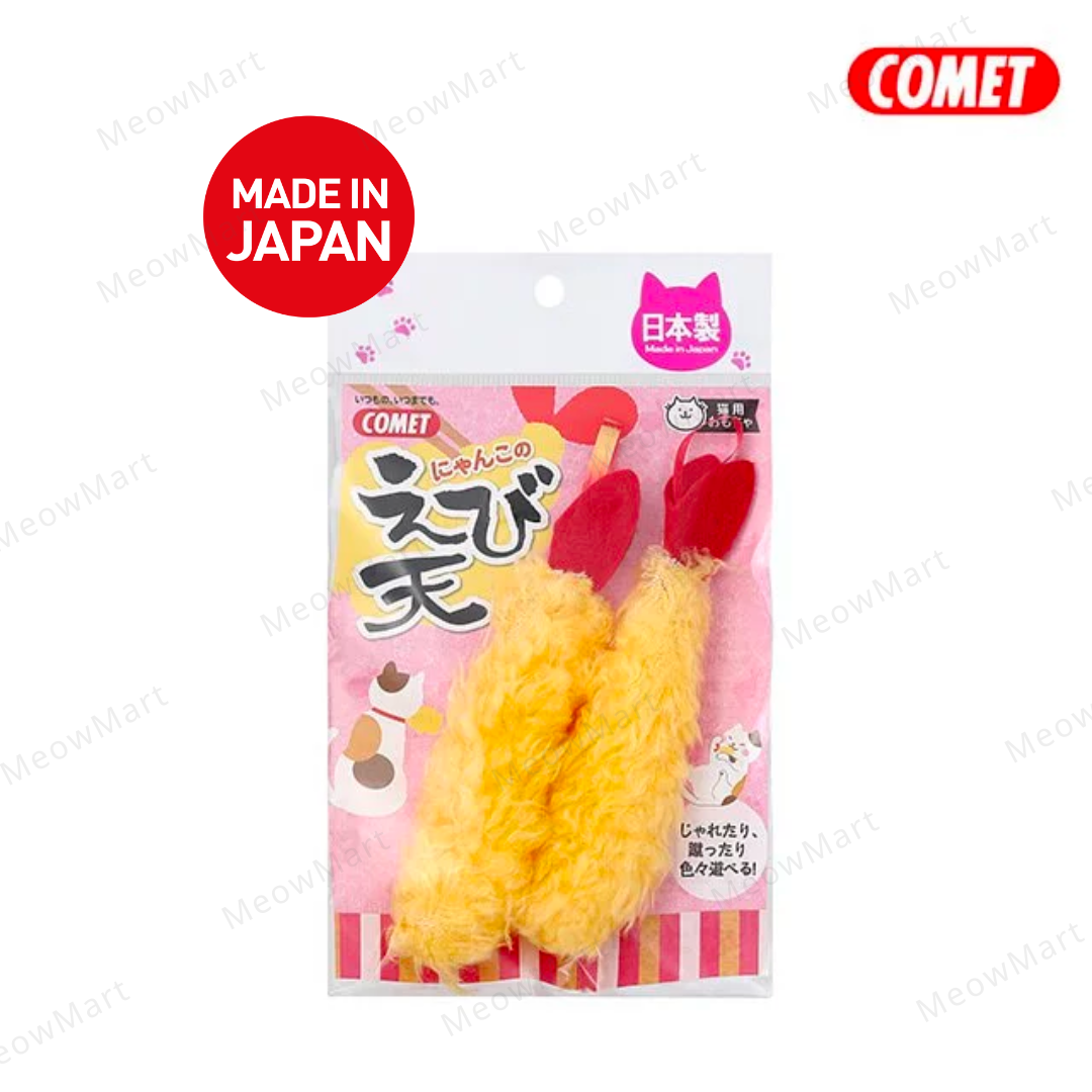日本 COMET 小炸蝦天婦羅貓玩具 (2件裝)