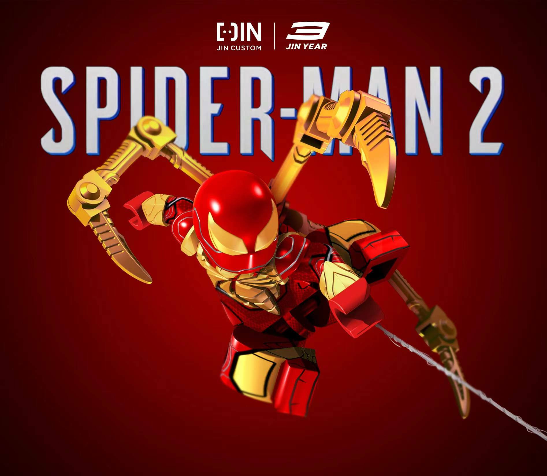 [JIN Custom] [In  Stock] 3rd Anniversary  - PS5 Iron Spider Man - Luxury Edition [PADprinted]
