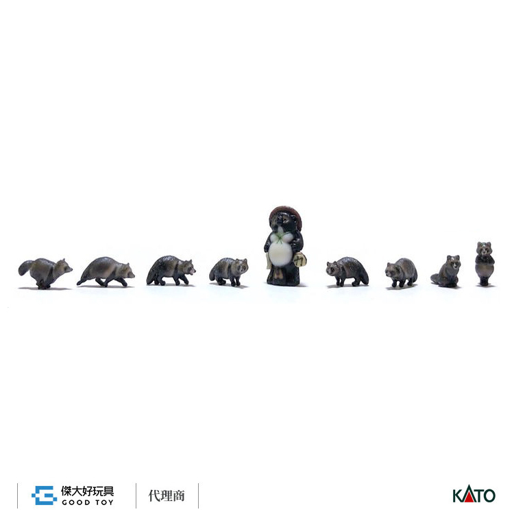 KATO 6-602 (HO) 1/87 動物 狸貓 (9入)