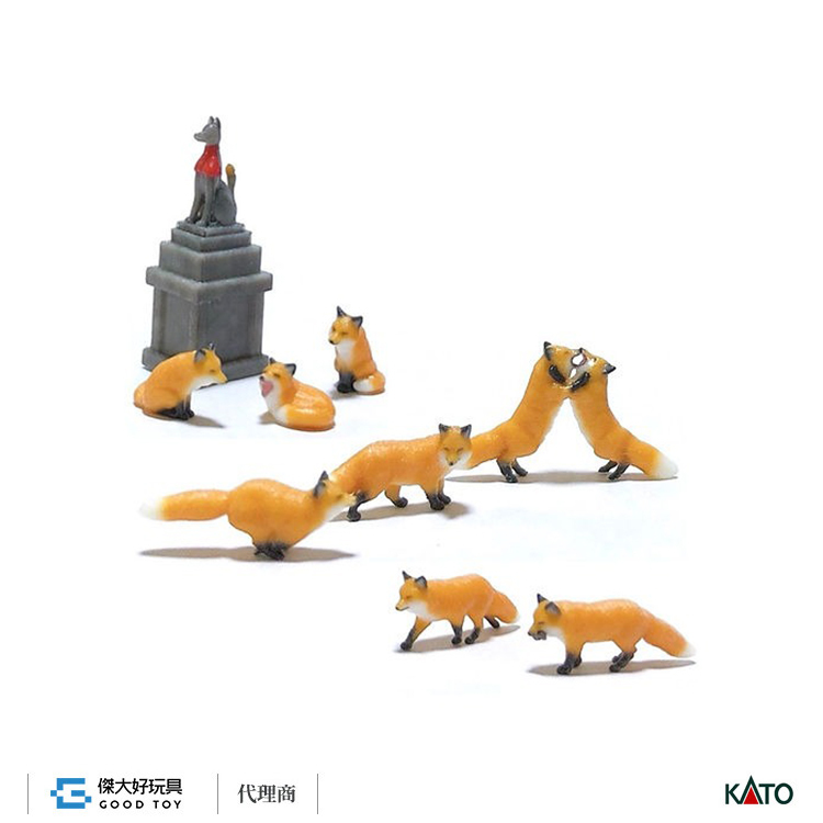 KATO 6-601 (HO) 1/87 動物 赤狐 (9入)
