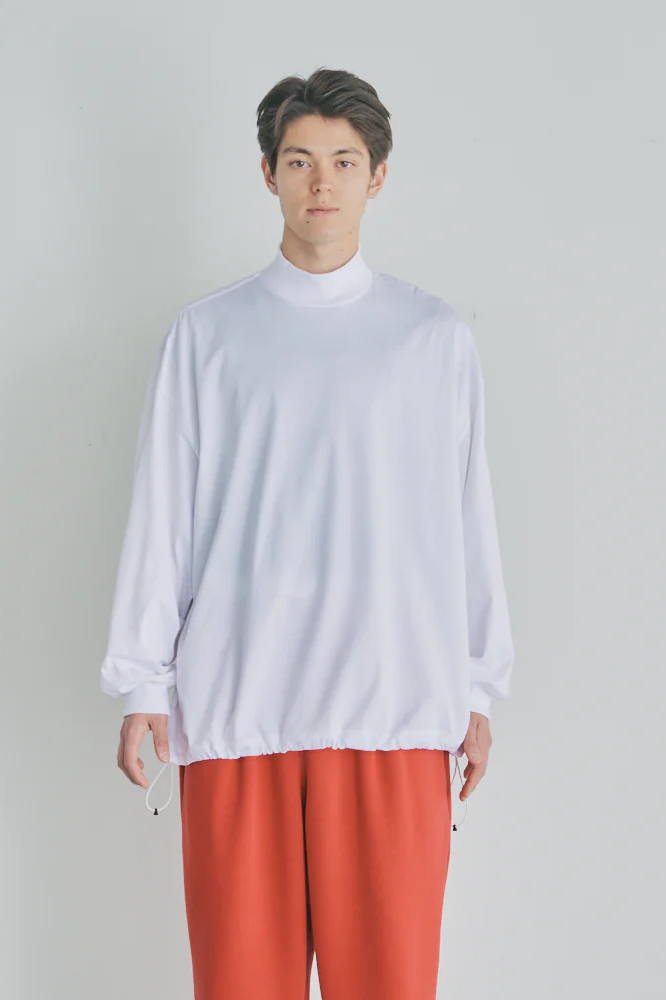 IS-NESS BALLOON MOCK LONG SLEEVE T SHIRT (3色)