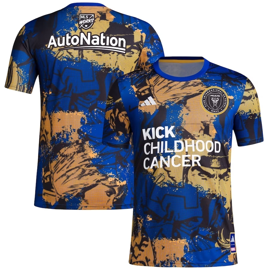2023 Inter Miami CF Kick Choildren Cancer Marvel Pre Match Top