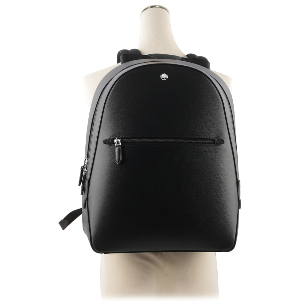 【MONTBLANC 萬寶龍】Sartorial 匠心系列防刮皮革小型後背包(黑色) 130277