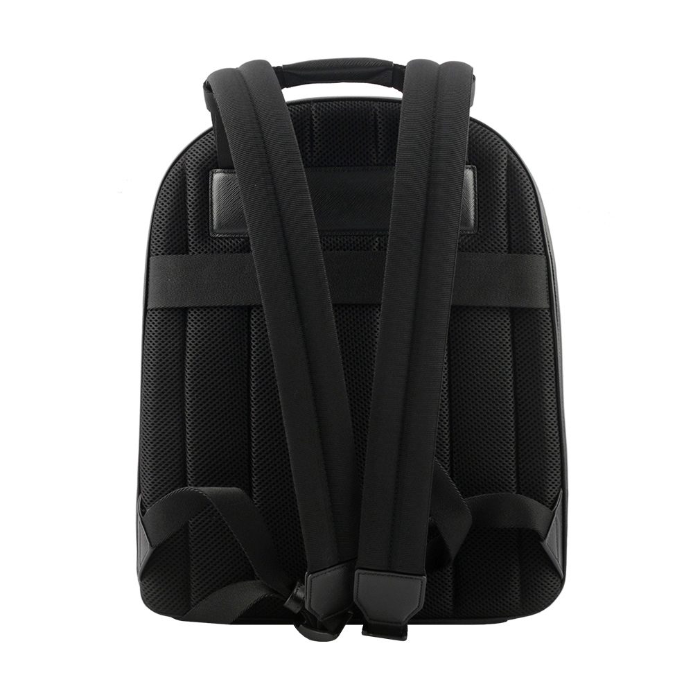 【MONTBLANC 萬寶龍】Sartorial 匠心系列防刮皮革小型後背包(黑色) 130277