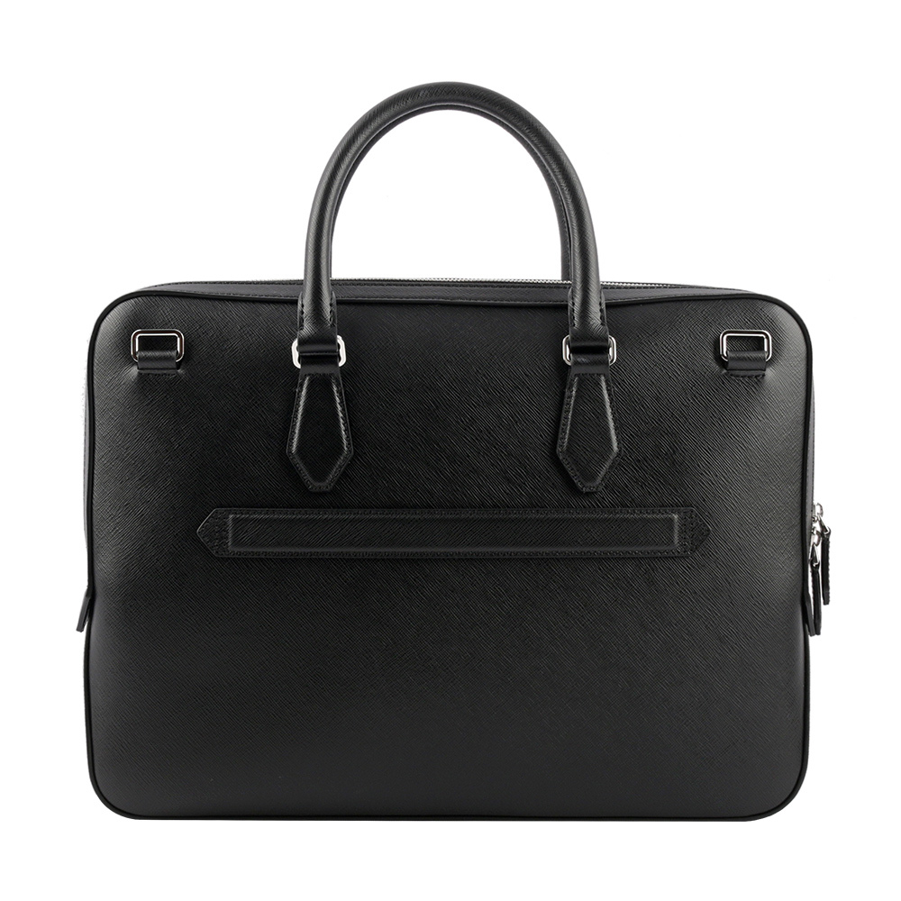 【MONTBLANC 萬寶龍】Sartorial 匠心系列薄款二用公事包(黑色) 130272