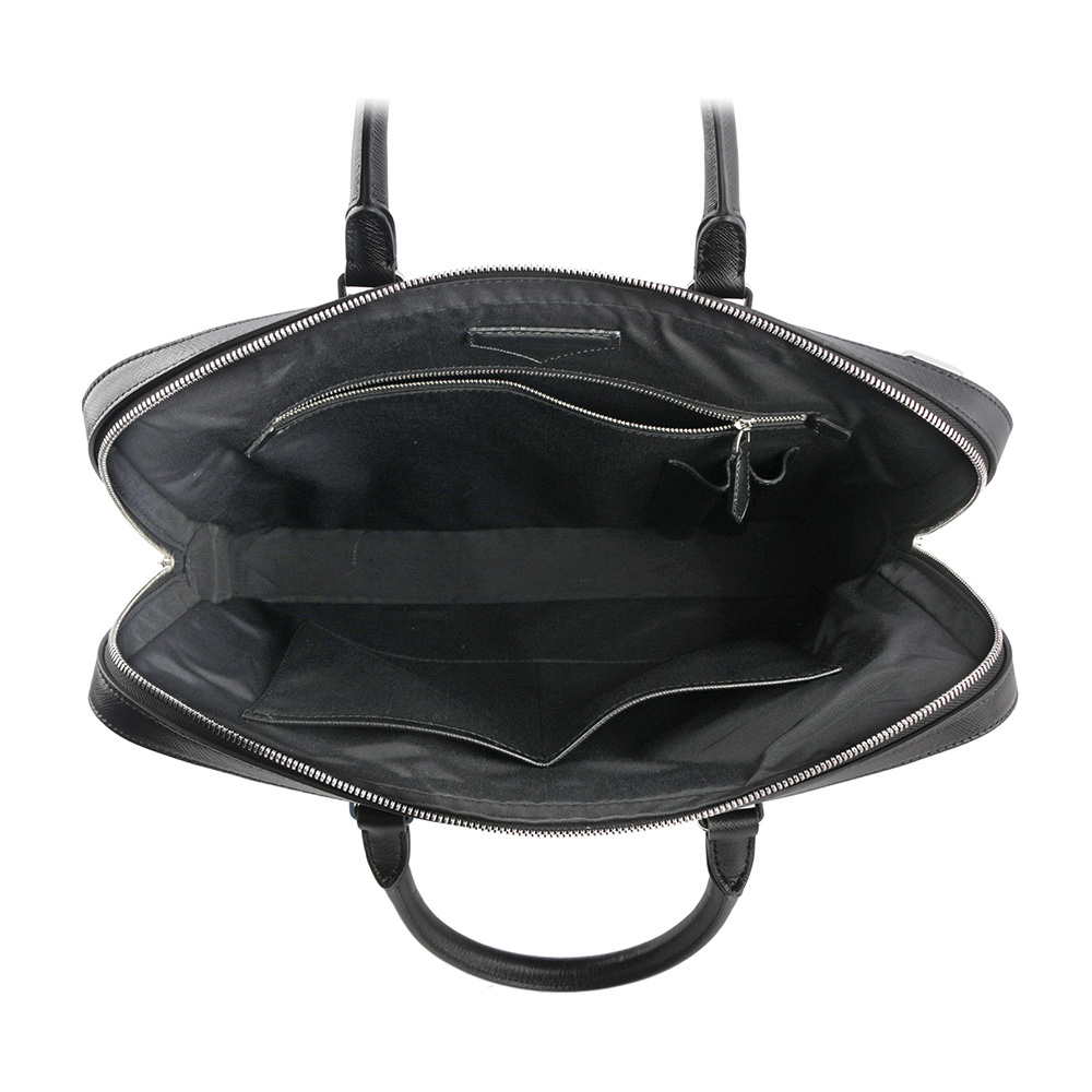 【MONTBLANC 萬寶龍】Sartorial 匠心系列薄款二用公事包(黑色) 130272