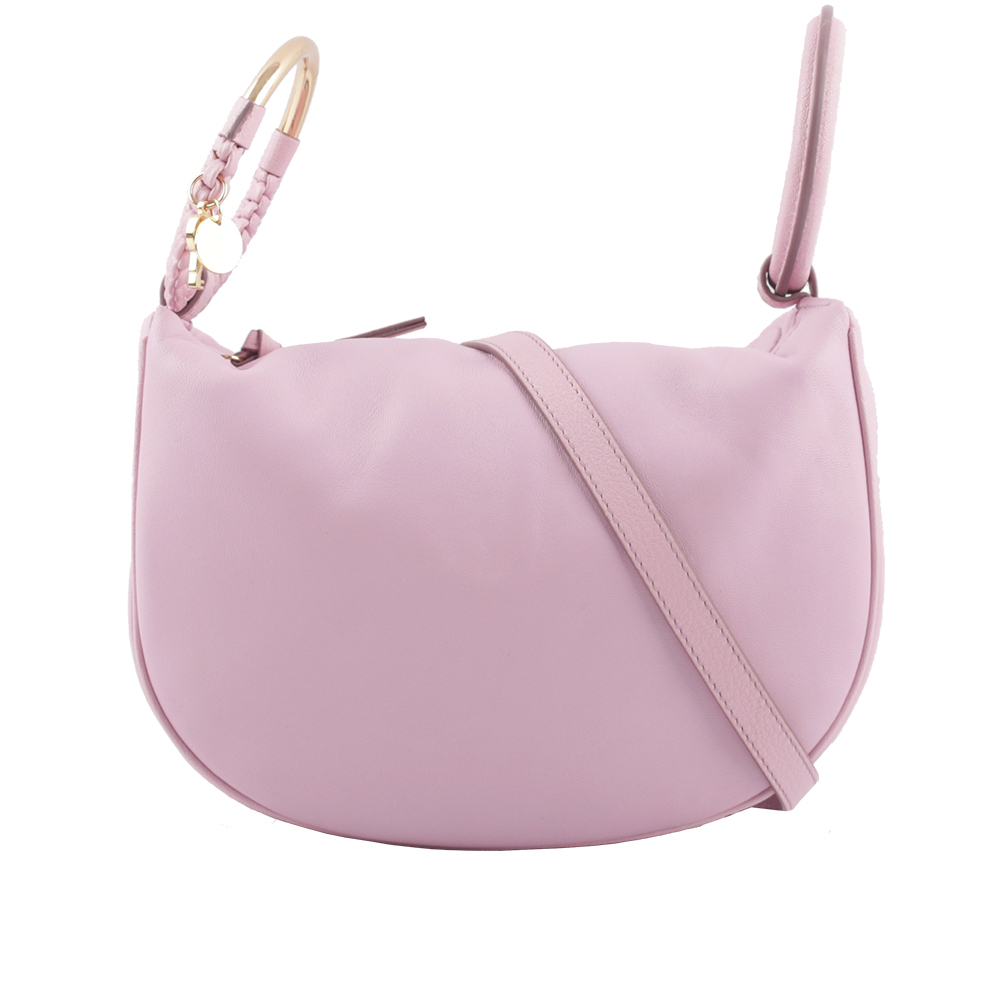 【SEE BY CHLOE】HANA 小羊皮及山羊皮手提/斜背二用包(迷霧薰衣草) CHS23ASC14D70599