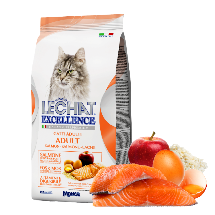 Lechat Excellence丨三文魚蘋果成貓美毛配方1.5kg (LE-9800)
