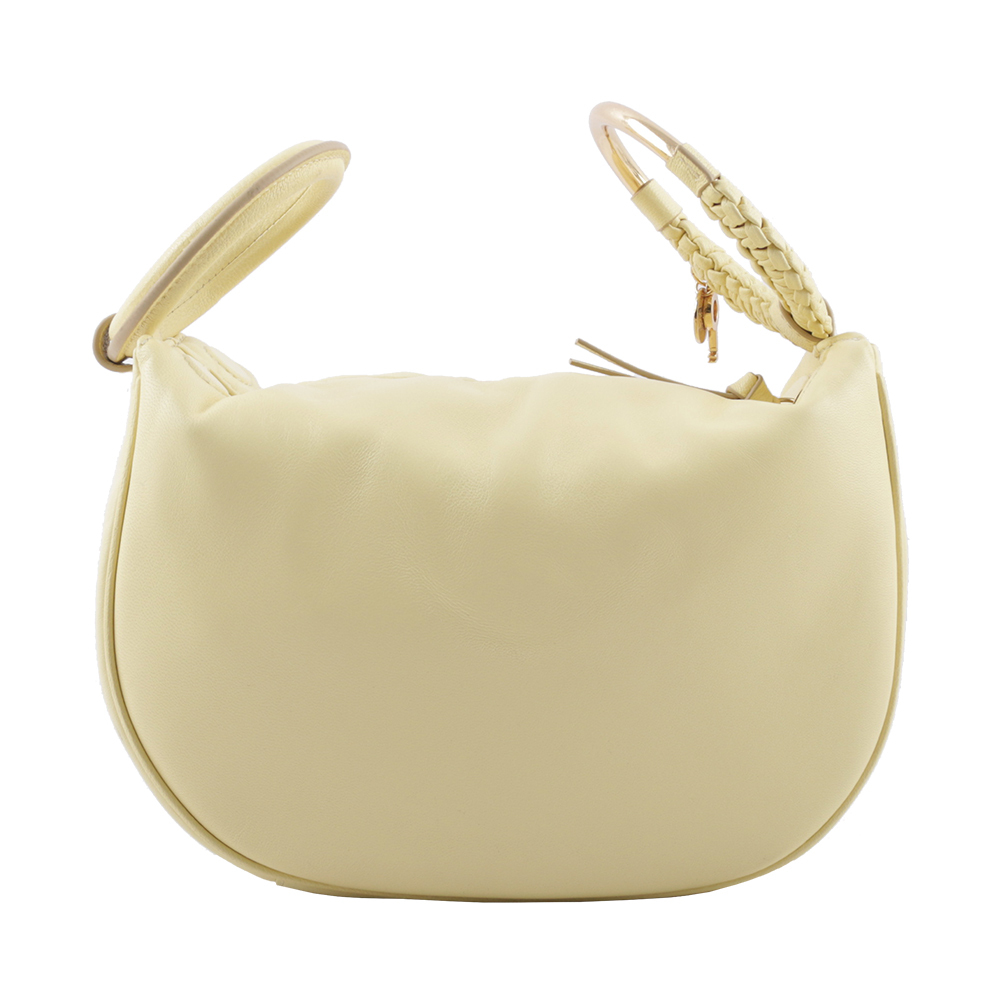 【SEE BY CHLOE】HANA 小羊皮及山羊皮手提/斜背二用包(黃色) CHS23ASC14D70718