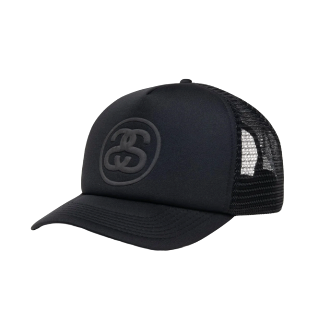 Stussy SS Link Trucker Cap 卡車司機帽黑色| FLOMMARKET