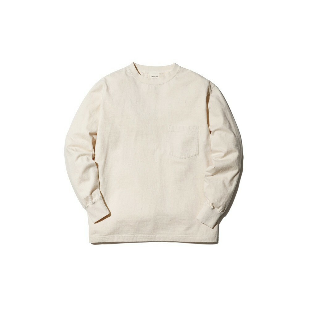 Snow Peak 重磅棉質圓領套衫(長袖) 米白