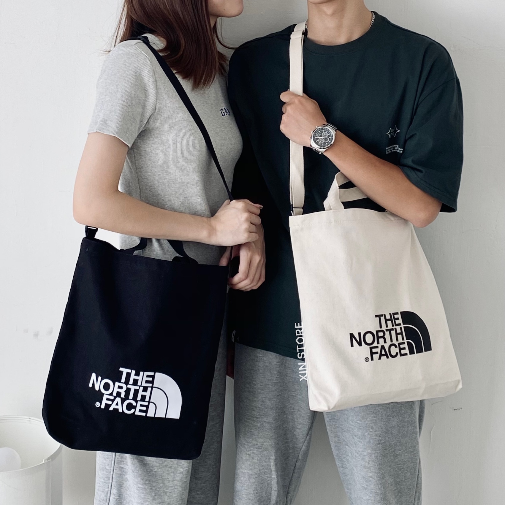 The north clearance face canvas bag