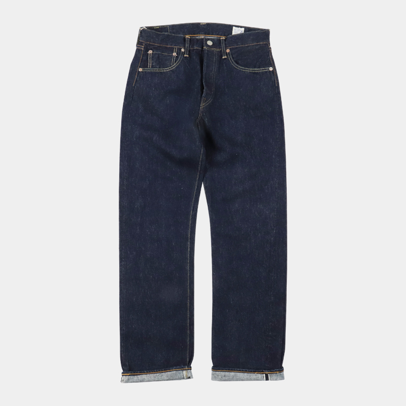 日本orSlow Standard Denim 105 經典直筒牛仔褲一次水洗