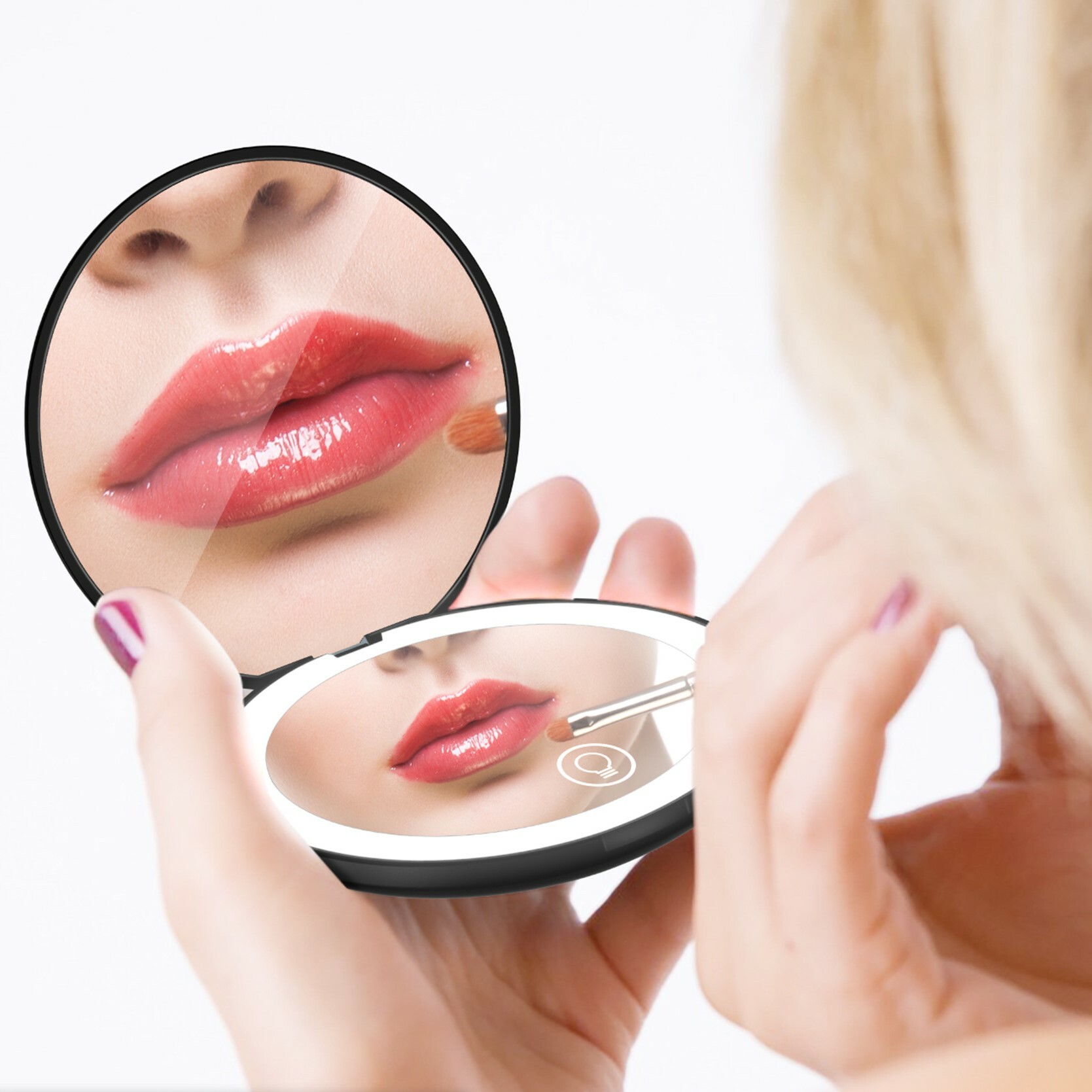 《2894》少女必備LED隨身攜帶補妝鏡