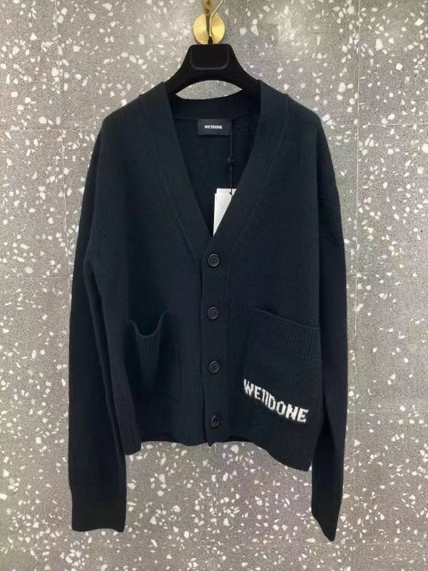 We11done   黑色針織開衫 WD-KC3-23-621  BLACK -T