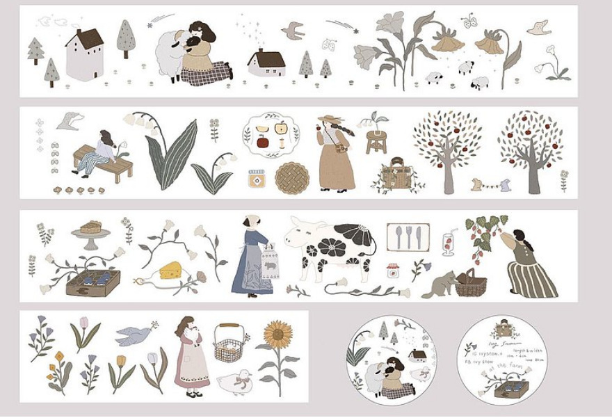 At the Farm PET膠帶｜森空Mori Sora Handmade 臺灣