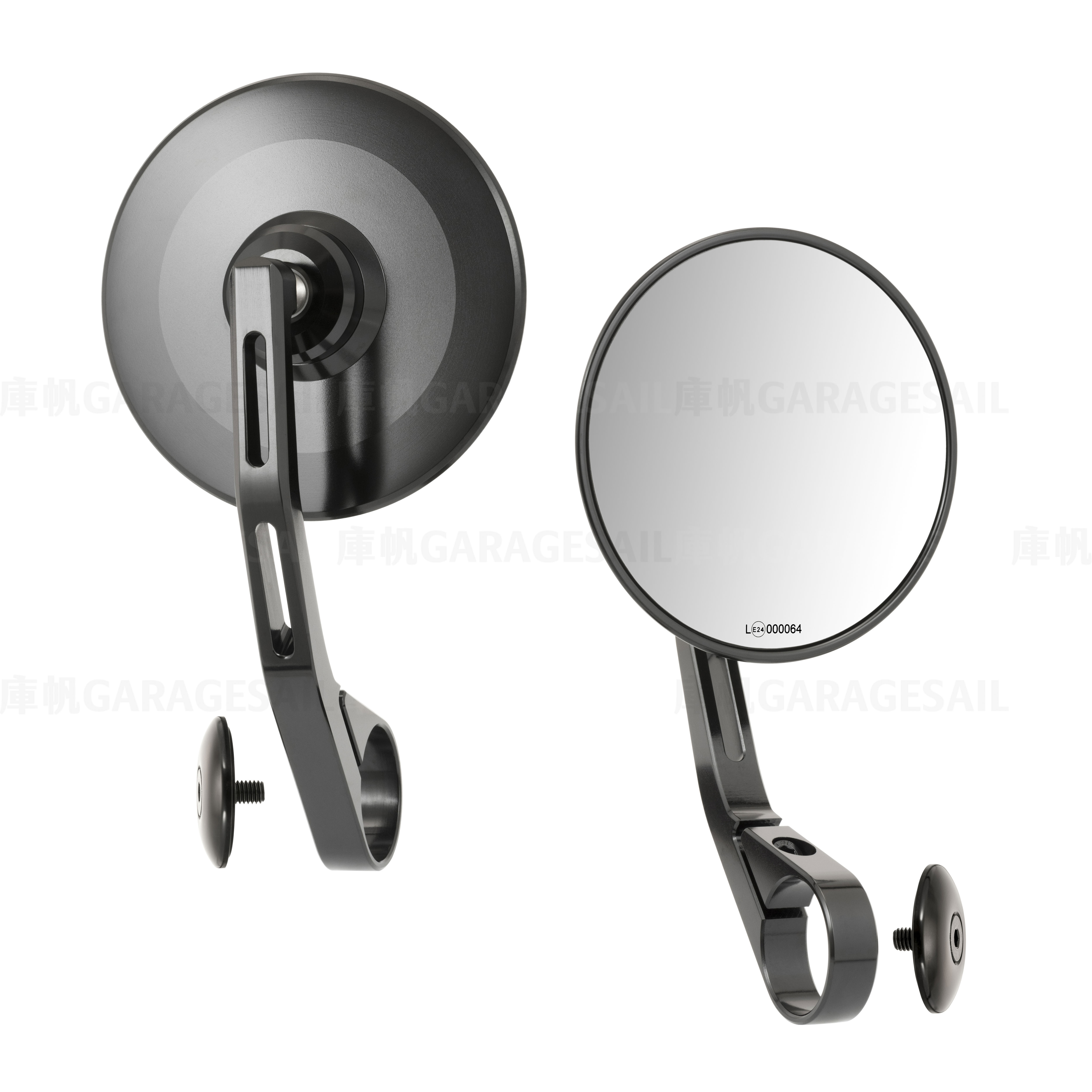 水冷凱旋專用 把手端 後照鏡 4吋圓 圓碟 D2