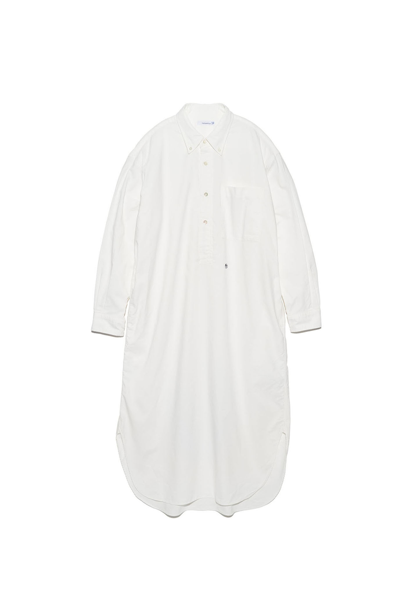 NANAMICA BUTTON DOWN WIND SHIRT DRESS (2色)