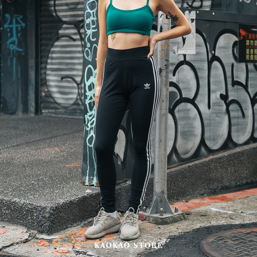 ADIDAS ORIGINALS 三線褲 女款 運動 瑜珈 緊身褲 內搭褲【FM3287】