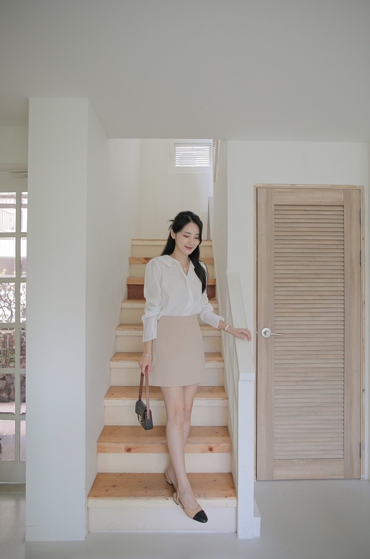 雙面穿 / Celeste 質感西裝A字褲裙 (2colors)