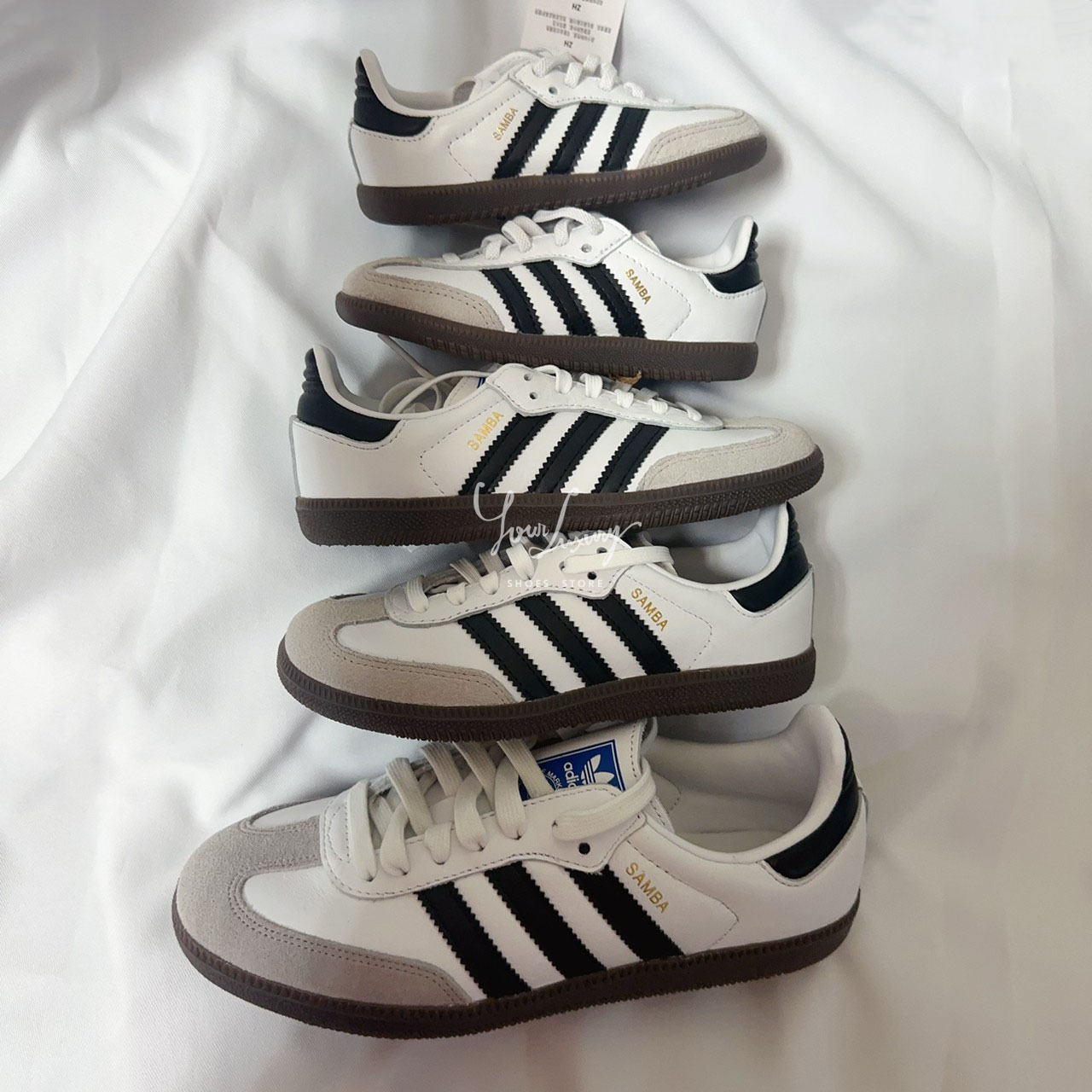 【Luxury】現貨 ADIDAS SAMBA OG 運動休閒鞋 ORIGINALS  親子款 小童 中童 女大人 男女鞋