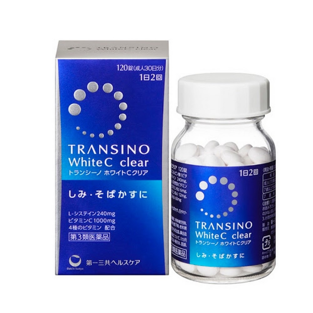 Transino第一三共美白丸white C淡斑 美白丸120粒
