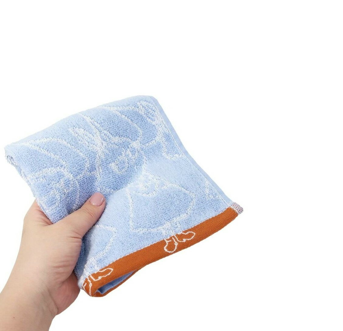 姆明一族 | 提花洗臉巾 | 方巾(日本直送)