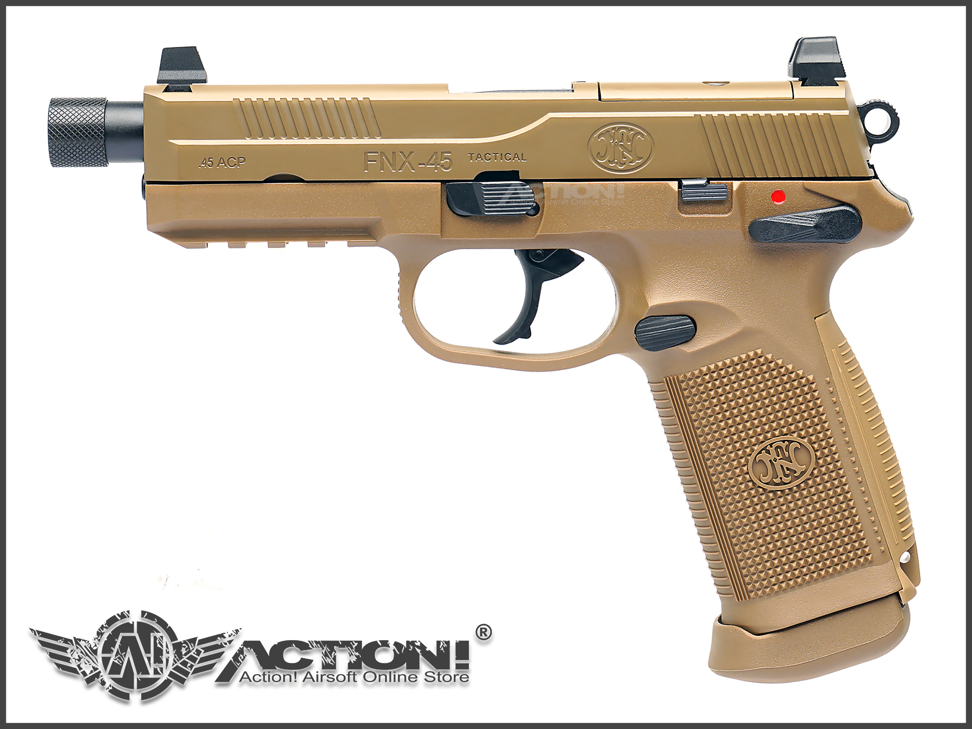 VFC/Cybergun - FNX-45 TACTICAL AIRSOFT GBB Pistol (FDE)