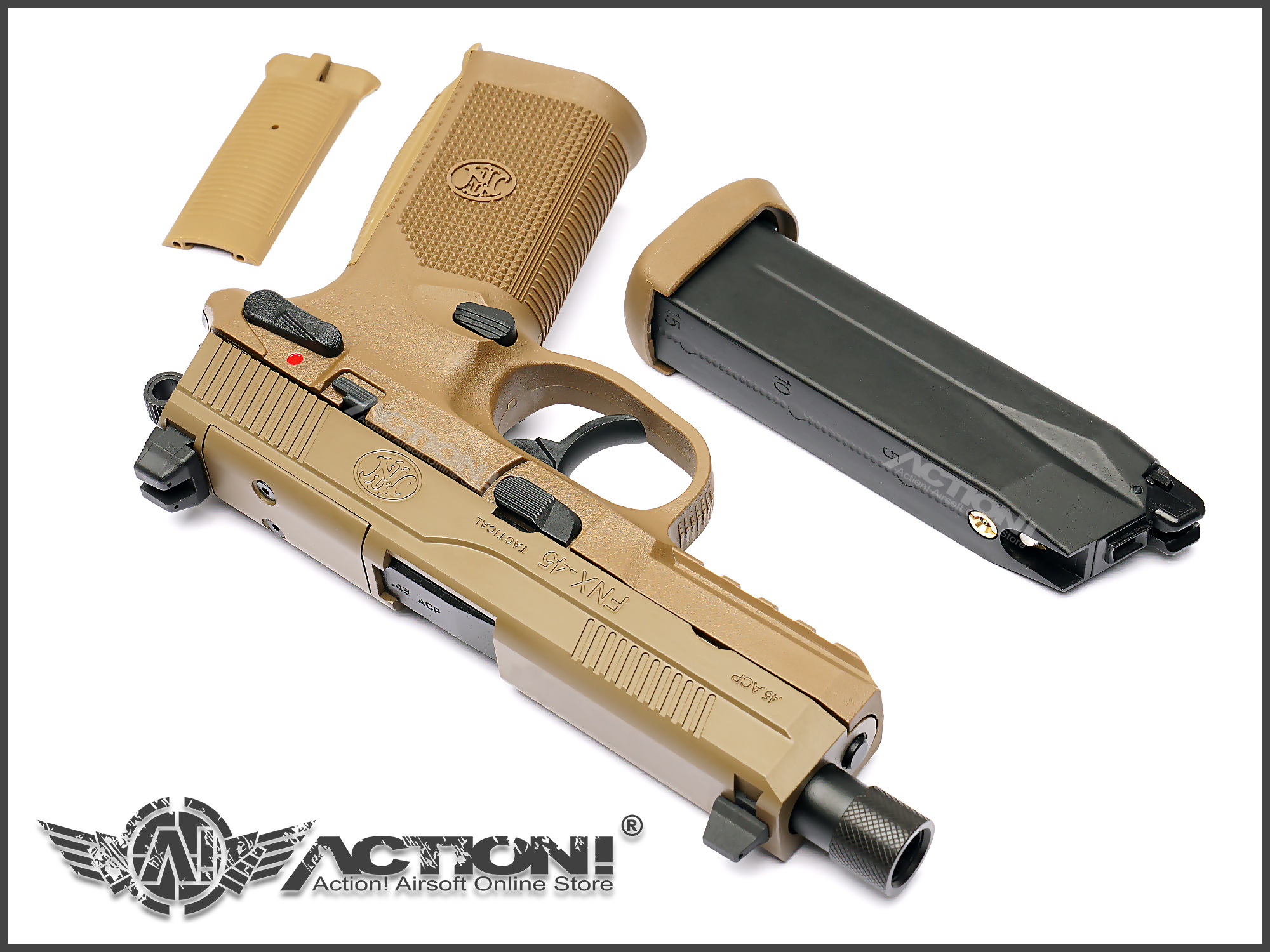 VFC/Cybergun - FNX-45 TACTICAL AIRSOFT GBB Pistol (FDE)
